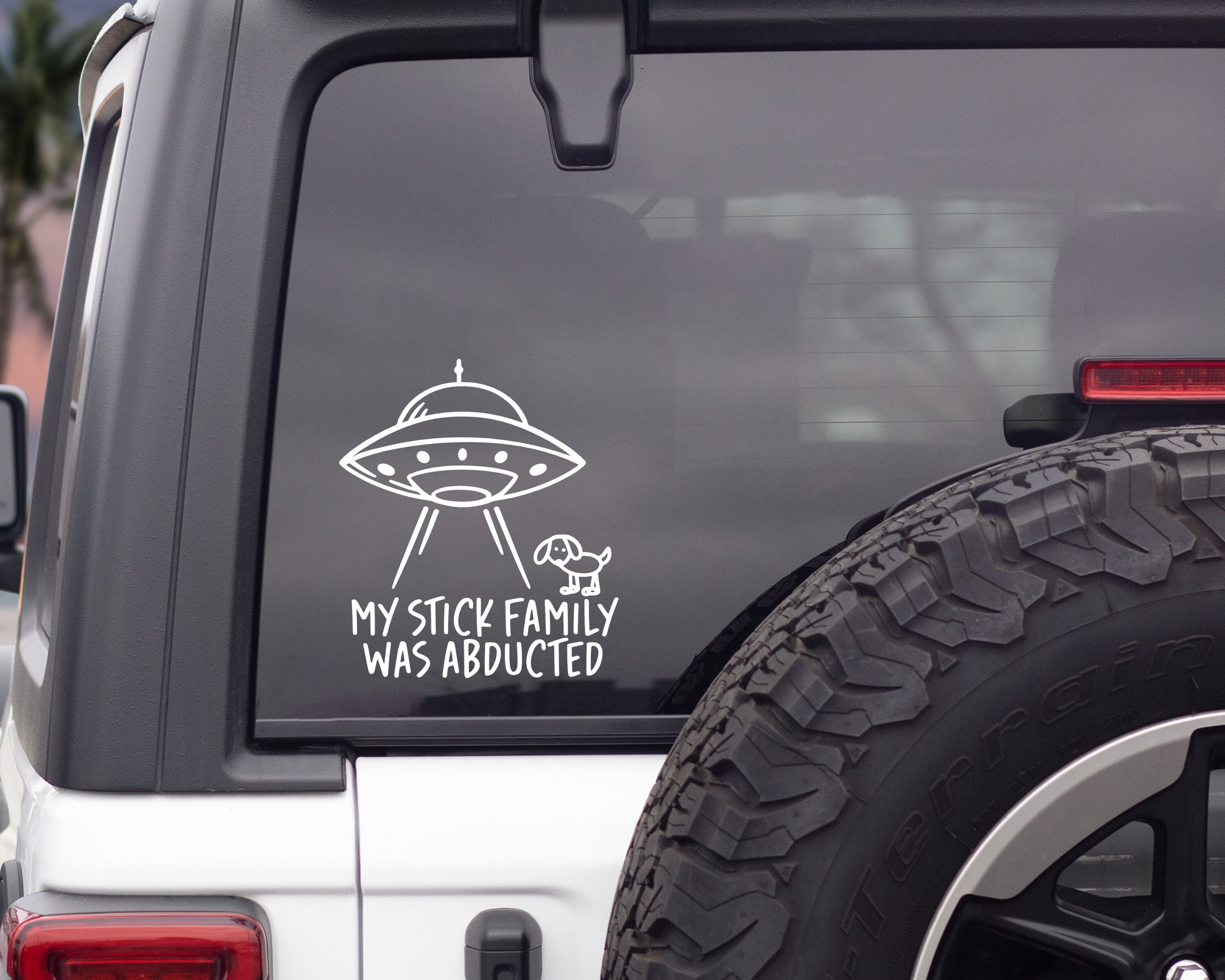 Making my family funny bumper decal sticker vinyl stick figure family car  truck window