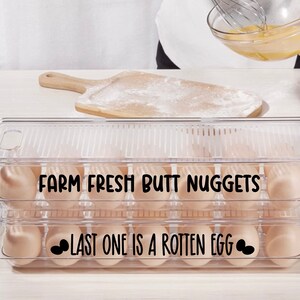 Funny Egg Carton Saying Decals | Farm Egg Container Decals | Egg Carton ...