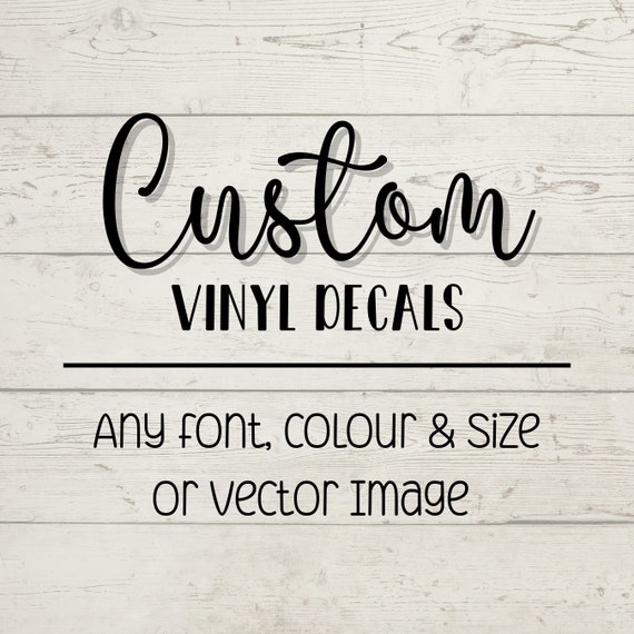 Custom Vinyl Decals Personalized Decal - Etsy Canada