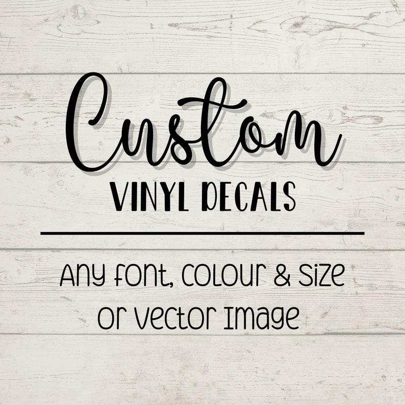 Custom Vinyl Decals Personalized Decal Etsy Canada