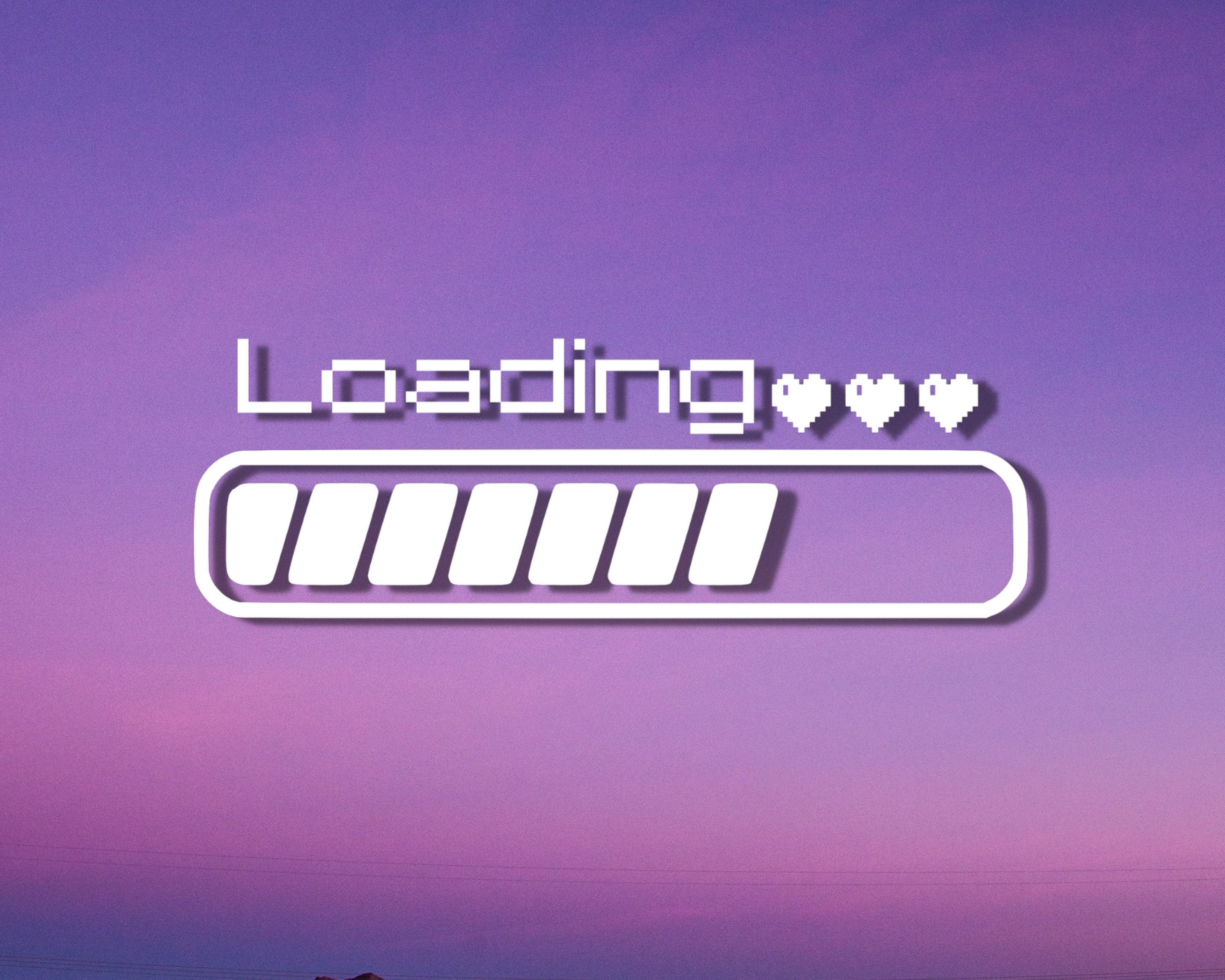 Loading Bar Vinyl Decal | Pixel Heart Sticker | Loading Sticker | Cute ...
