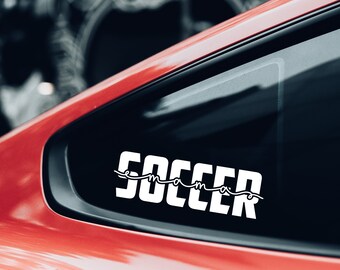 Soccer Mom Decal | Mom Life Decal | Sports Mom Sticker | Soccer Ball Decal | Windshield Decal | Custom Vinyl Decal | Mom Life Decal for Cars