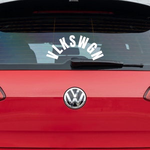 VLKSWGN Rear Wiper Window Sticker Car Decal German Car - Etsy Canada