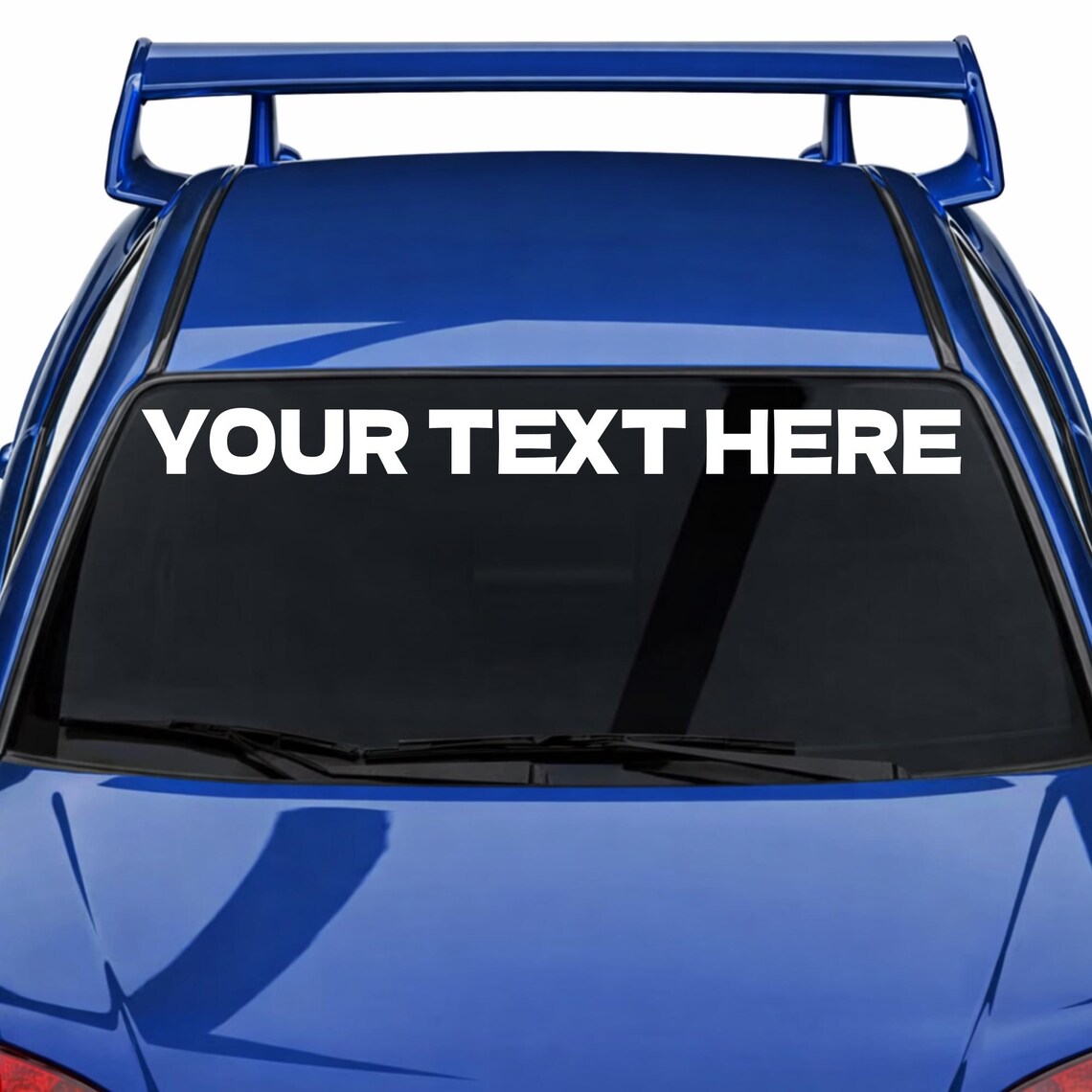 Custom Text Windshield Banner Decal - JDM Drift Sticker - Personalized ...