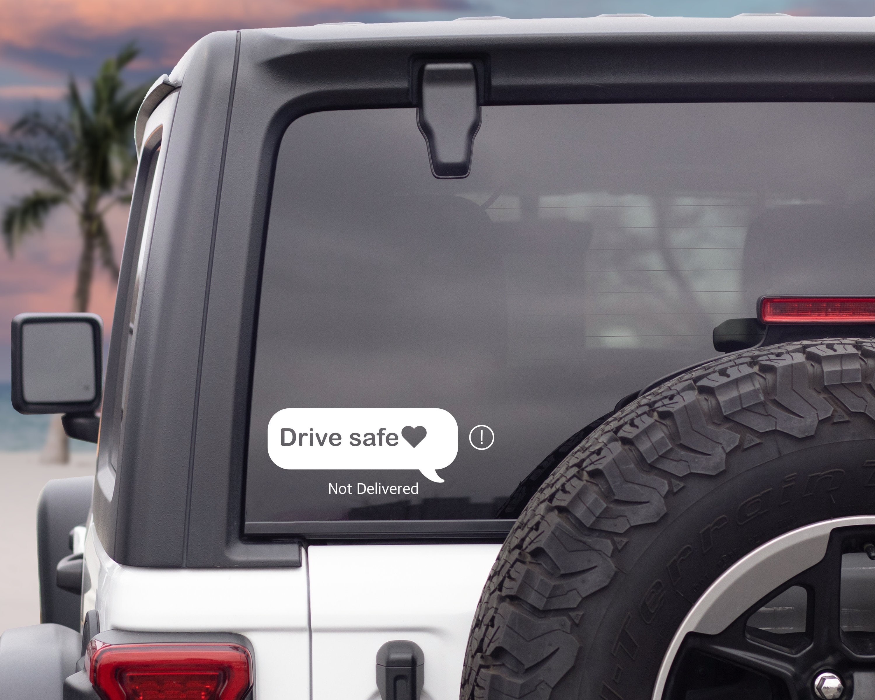 Drive Safe Text Message Vinyl Decal | Someone Loves You Decal | JDM Car ...
