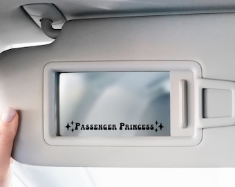 Passenger Princess Decal | Girlfriend Seat Name Decal | Car Seat Sticker | Car Decal | Gift For Him | Gift For Her