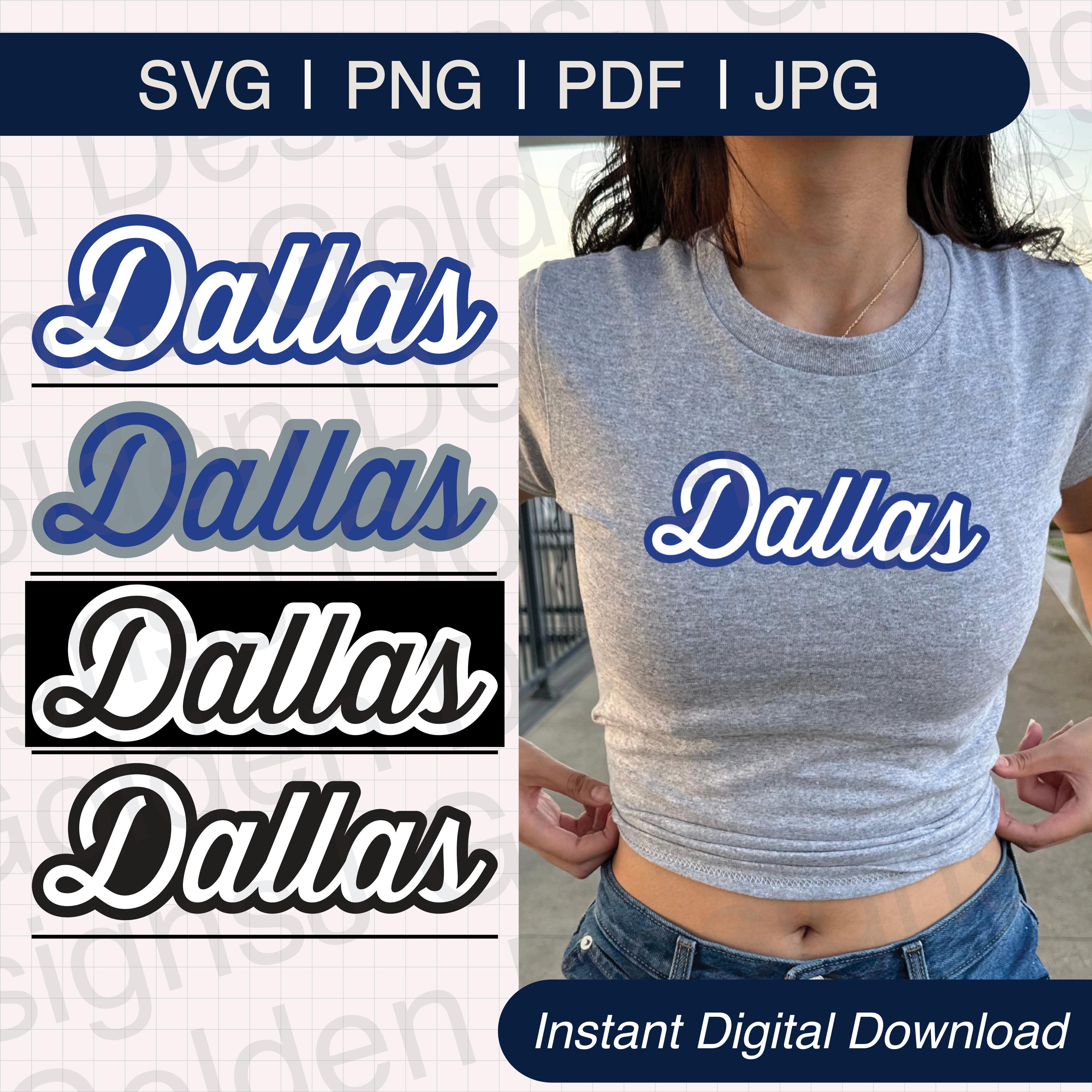 Dallas Football Cursive SVG (png, Jpg, Pdf) Designs (digital Download ...