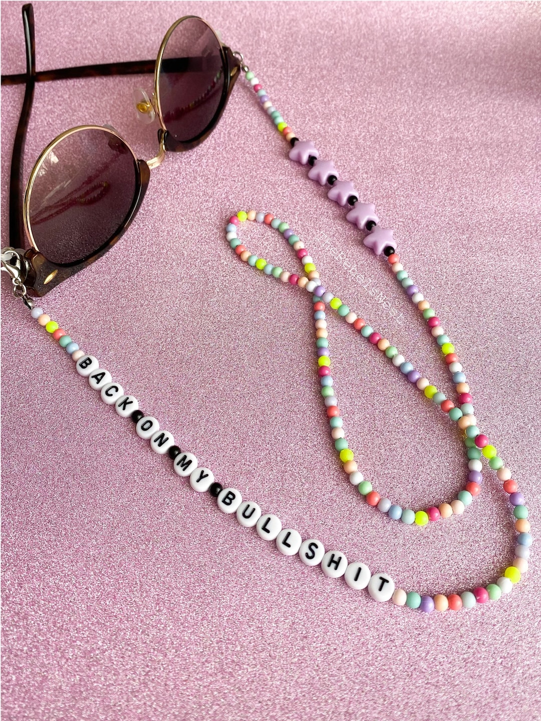 Eyeglass Sunglass Face Mask Chain Holder Gumball Beaded Etsy