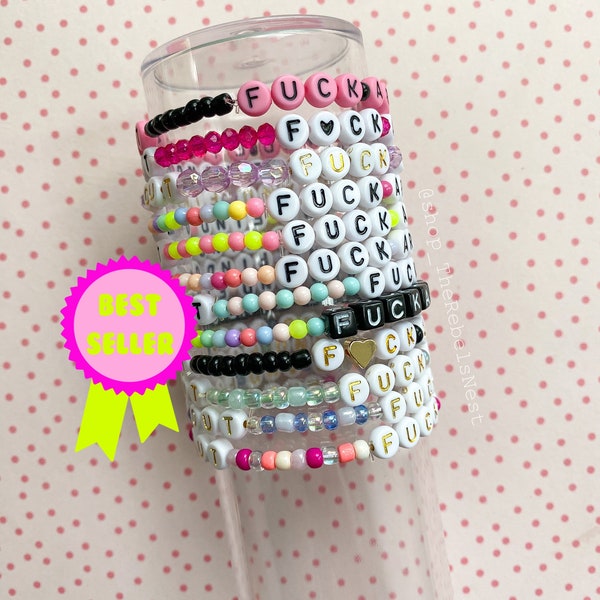 Swear Words of Wisdom - Fuck Around and Find Out Beaded Bracelet