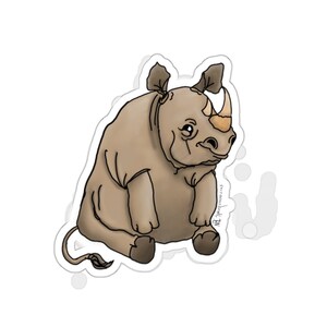 Rhineheart the Rhino Sticker