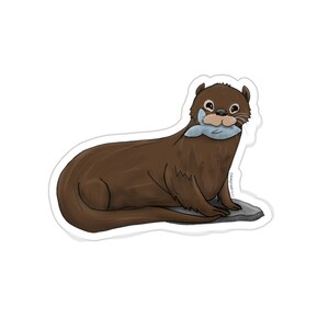Whiskers the Otter Sticker