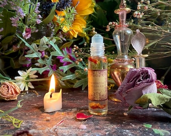 Aceite perfumado roll-on Immortal Beloved Amber & Warm Vanilla Sugar / perfume totalmente natural / colonia artesanal