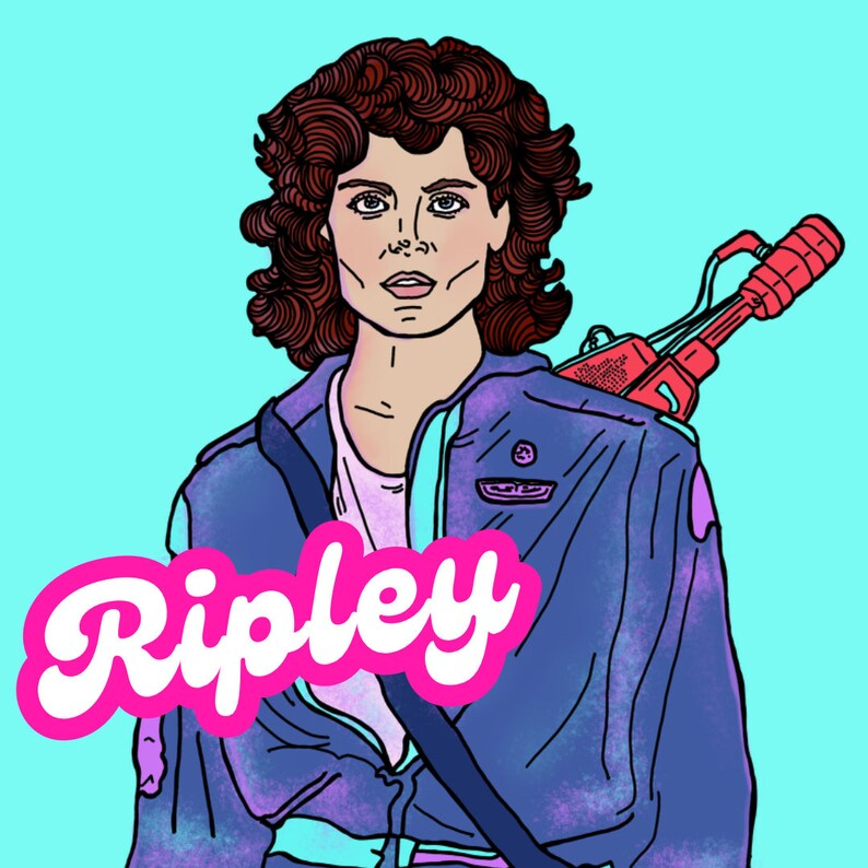 Female Action Hero Waterproof Sticker Pack: Ripley, Sarah Connor, Buffy ...
