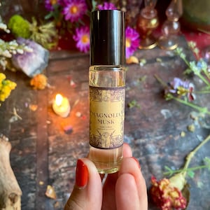 Magnolia Musk Perfume Oil Roll-on | all natural perfume | artisan cologne