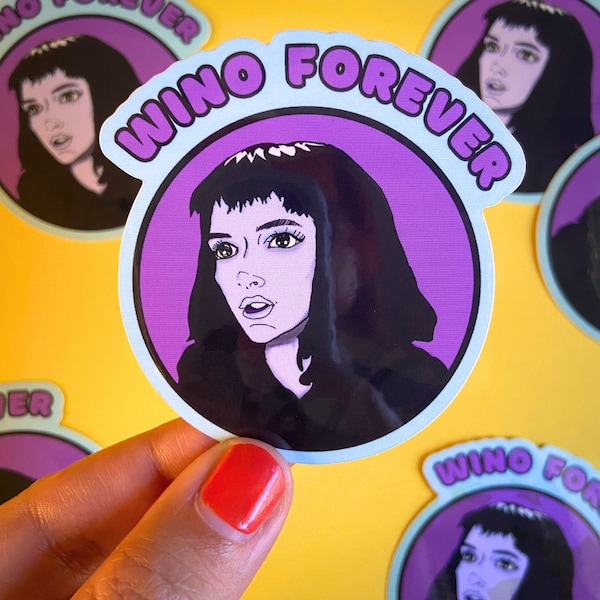 Wino Forever Winona Ryder Water Bottle Sticker