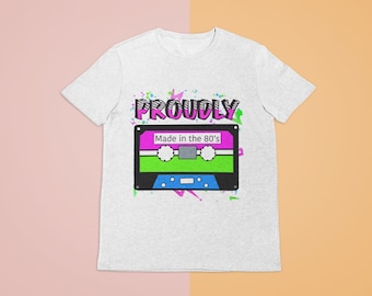 Made in the 80's Tee Shirt / 80's Cassette Retro T-Shirt / Vintage 80's Shirt
