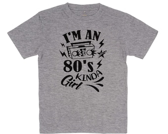 80's Meisje T-shirt | 80's Retro T-Shirt | Vintage jaren '80 Shirt