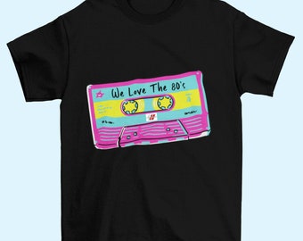 Retro 80's Tee Shirt | Vintage 80's Shirt |  Love the 80's T-Shirt