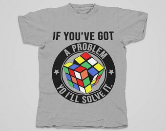 Rubik's Cube Opgelost Puzzel 80's Tee Shirt | 80's Retro T-Shirt | Vintage jaren '80 Shirt