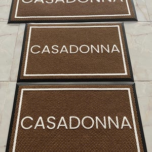 Personalized Doormat, Company Doormat, Custom Rug With Logo, Personalized Gifts, Welcome Mat, MORE SIZES AVAILABLE