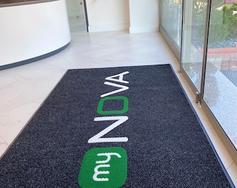 Personalized and Custom Mat, Company Doormat, Custom Logo Mat, Personalize Rug With Logo, Business Mat / More Sizes Available