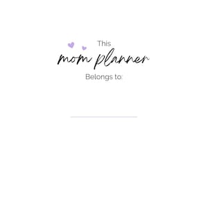 Colorful Mom Planner, Digital Life Planner for Busy Moms, Household Organizer
