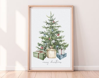 Christmas Tree Art | Etsy