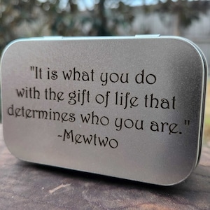 Custom Printed Metal Tin Engraving | Add a special message