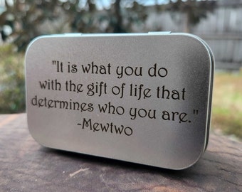 Gravure sur étain en métal imprimée personnalisée | Ajouter un message spécial