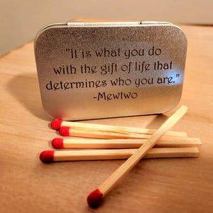 Custom Engraved Match Tin | Reusable Striking Paper on Bottom | Includes Approx. 30 Matches
