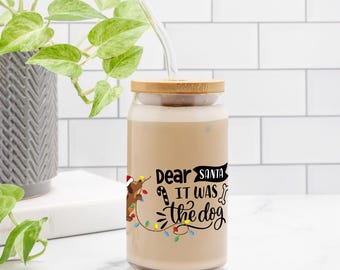 Hundemama Libbey Glastasse, bestes Mama Geschenk, Hundeliebhaber Eiskaffeeglas, Mama Wertschätzung kann Glastasse, 160z Eiskaffeeglas Glasdose 16oz