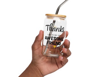 Bester Freund aus Glas in Dosenform