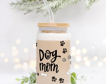Hundemama Eiskaffeeglas, Hundemama Glasdose 16oz