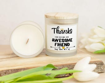 Kerze Frosted Glass (Handgegossen 11 oz)