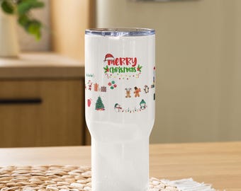 Merry Christmas Reisebecher mit Henkel