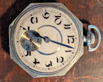 Rare, 1935 Waltham 17 jewel, size 12s pocket watch.