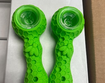 Pipa de fumar con cazoleta de vidrio para fumar tabaco (paquete de 2)
