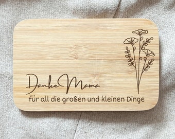 Breakfast Board Mom Gift | Mother's Day | cutting board | Personalized | Gift Birthday | lunch board | Wooden boards | Thank you mom