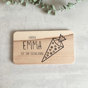 Enrollment, school child 2023, alphabet, ABC, cutting board, personalised, birthday gift, breakfast boards, wooden boards