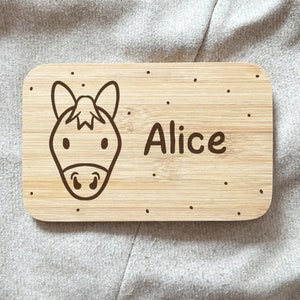 Personalized Cutting Board Breakfast Board Snack Children Gift Birthday Kids