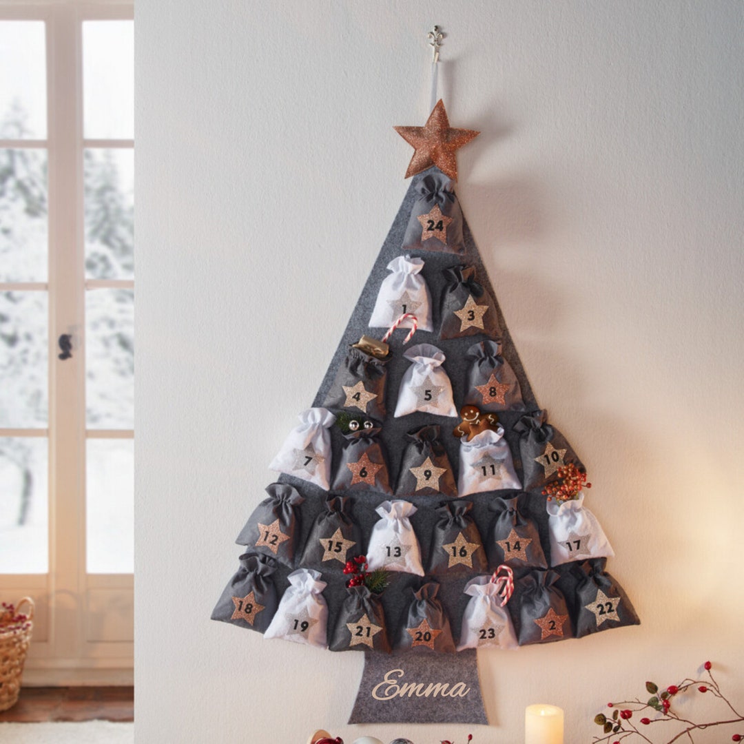 Personalized Advent Calendar to Fill Christmas Tree Calendar Etsy