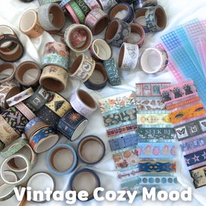 Washi Tape Samples | Cute Kawaii, Vintage, Coquette Sampler Card for Journaling and Planner Accessories Vintage
