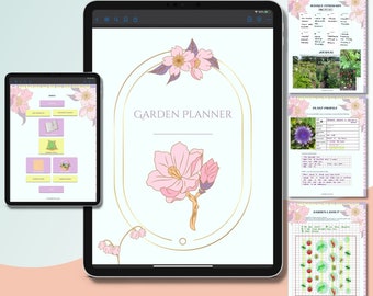 Goodnotes Garden Notebook - Digital Vegetable Garden Journal - Plant Care Journal - Gift for Mom