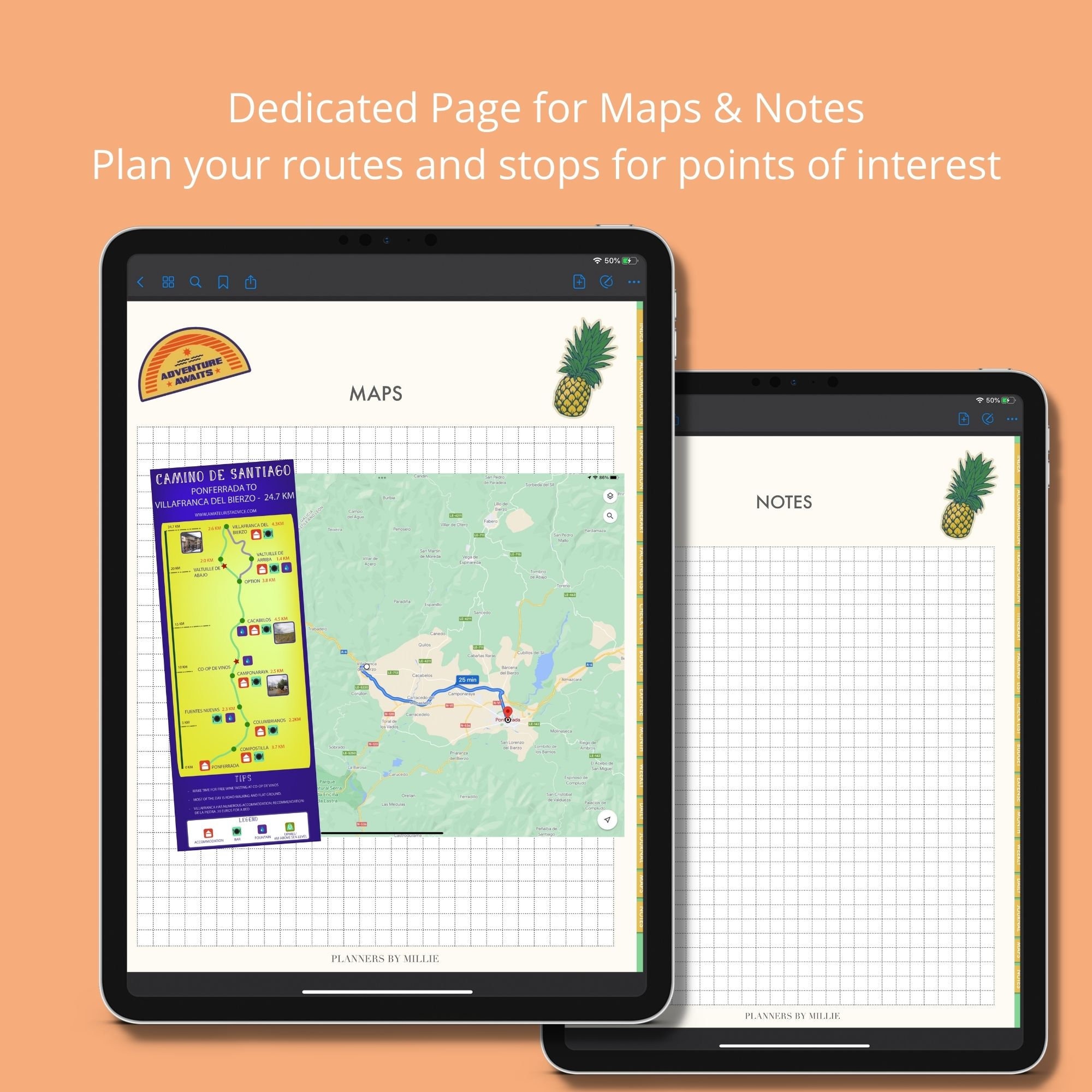 Goodnotes Trip Planner Digital Travel Itinerary Template Etsy
