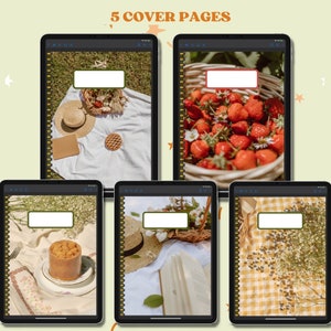 Cottage Core - Digital Notebook - GoodNotes Template - Student Planner - Back to School Supply
