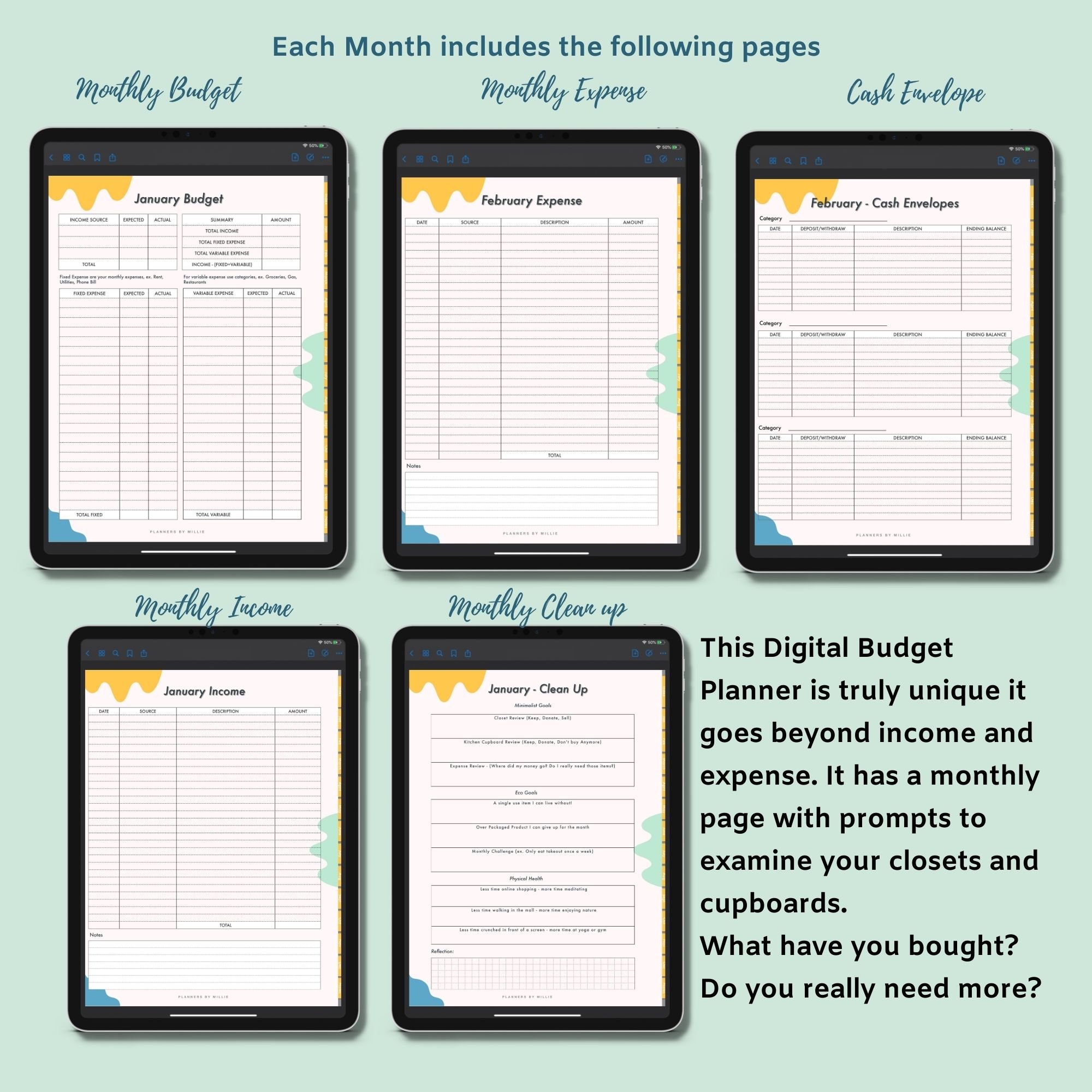 Digital Budget Planner for Ipad Budget for Beginners Etsy