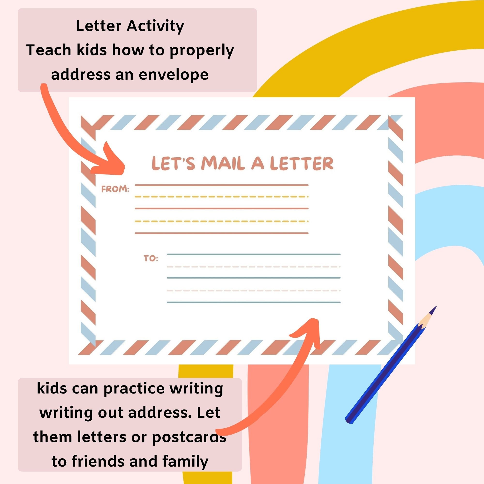 Kids Printable - Busy Book Activity - Address Practice - Homeschool ...