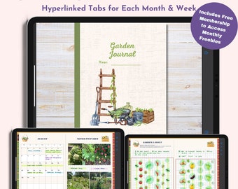 Gardening Planner - Plant Care Journal - GoodNotes Planner