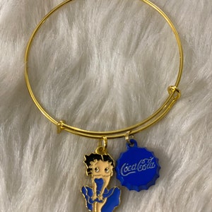 Betty Boop and Coca-Cola bottle top bangle