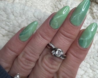 Jaded Stone Gel Press On Nails
